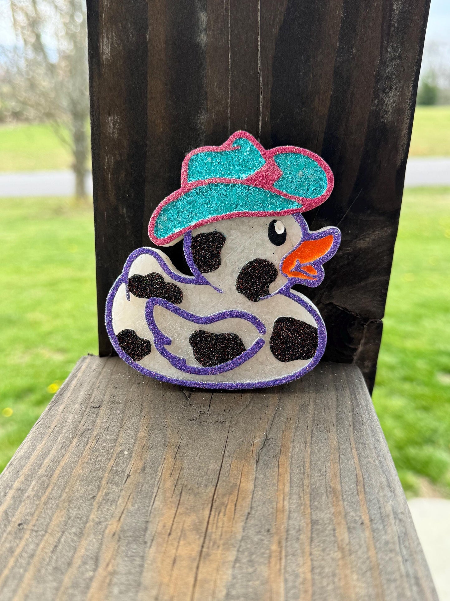Cowboy Duck Car Freshie