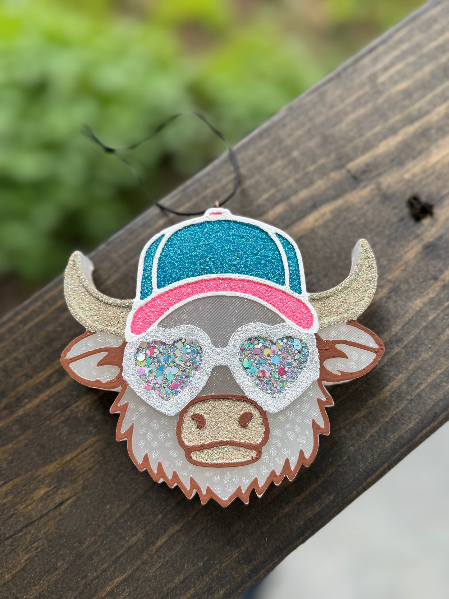 Summer Lovin’ Highland Cow Car Freshie