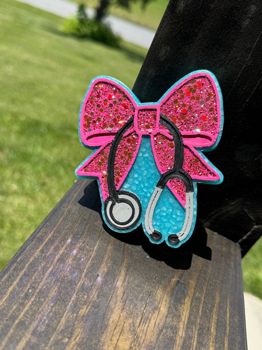 Coquette Stethoscope Car Freshie