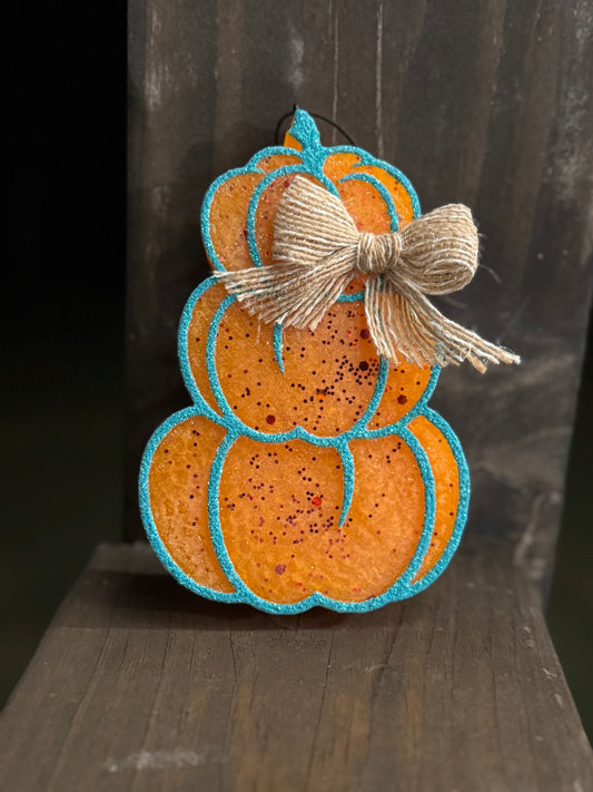 Stacked Pumpkins Car Freshie