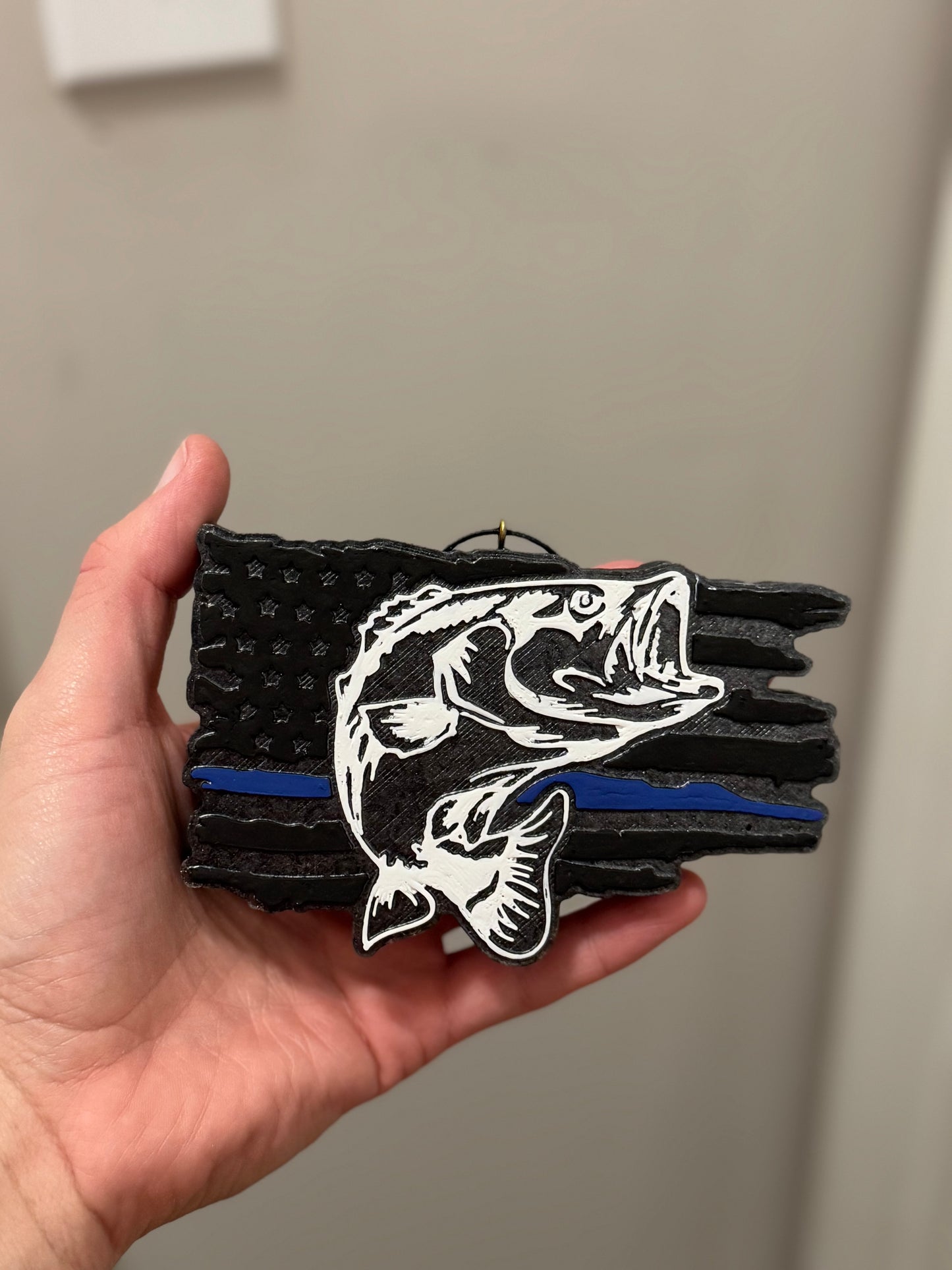 American Flag Bass Car Freshie