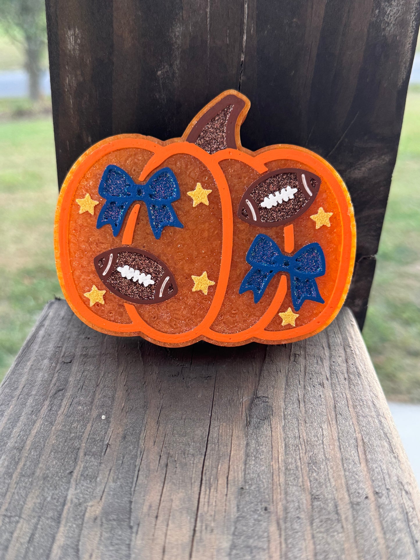 Football Pumpkin Car Freshie