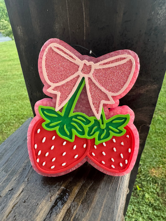 Coquette Strawberries Car Freshie