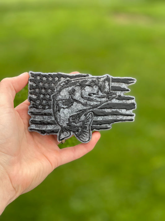 American Flag Bass Car Freshie