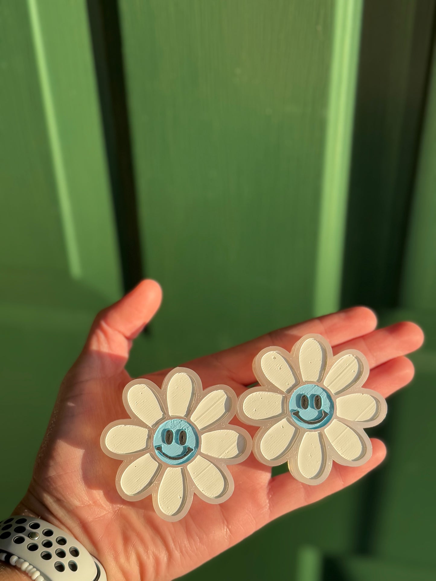 Daisy Smiley Car Freshie Vent Clips