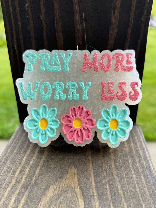 Pray More Car Freshie
