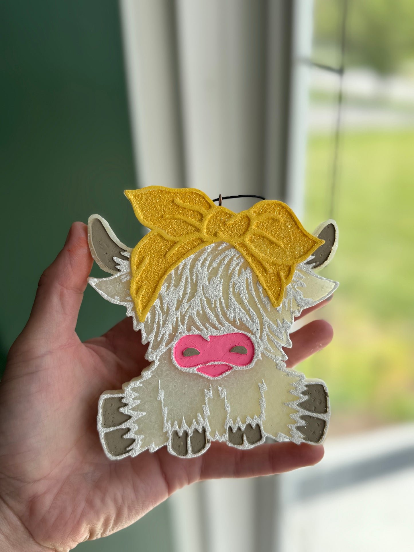 Full Highland Cow Car Freshie