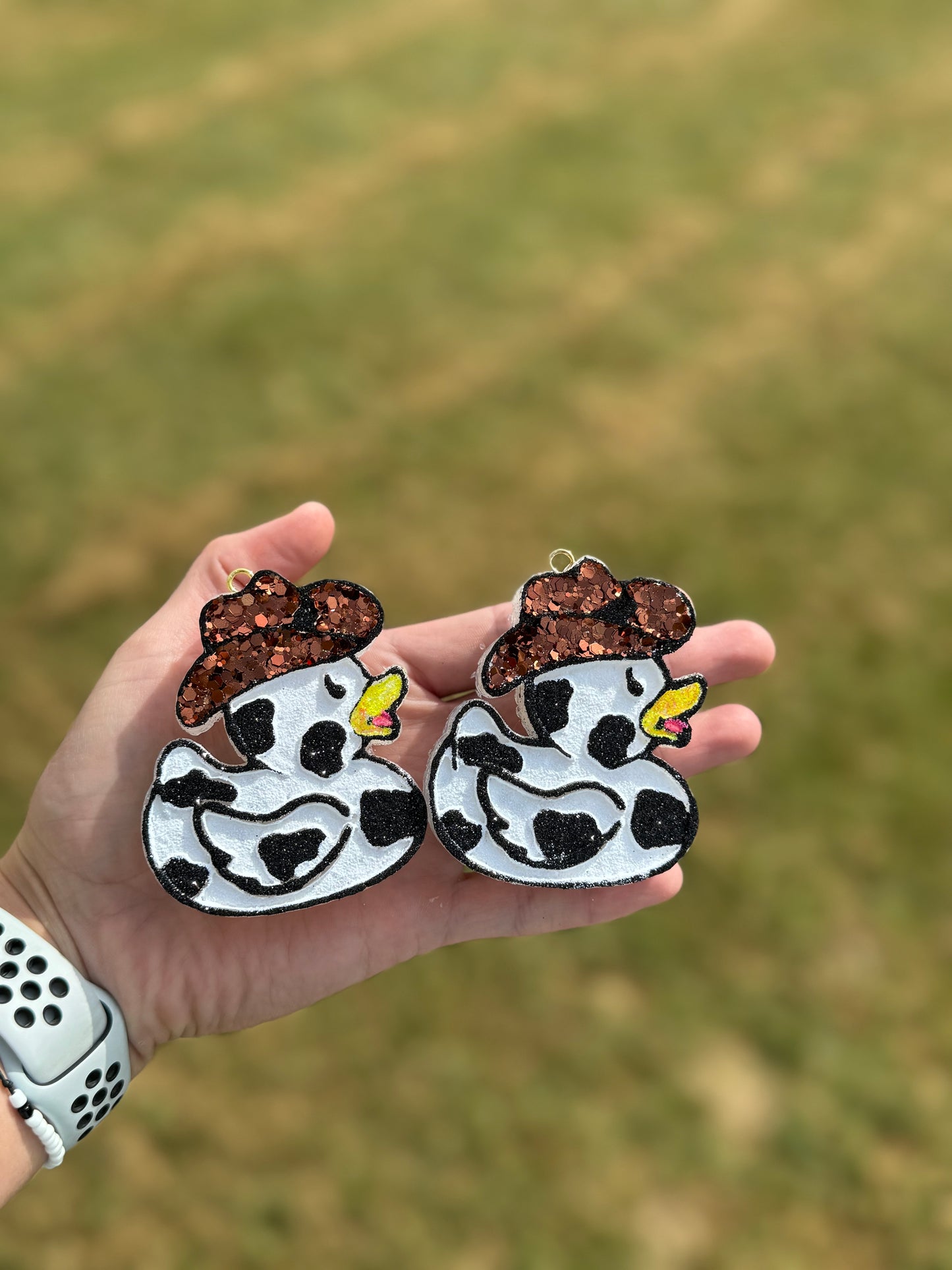 Cowboy Ducks Car Freshie Vent Clips