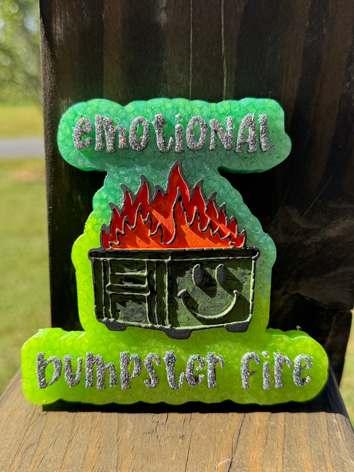 Emotional Dumpster Fire Car Freshie