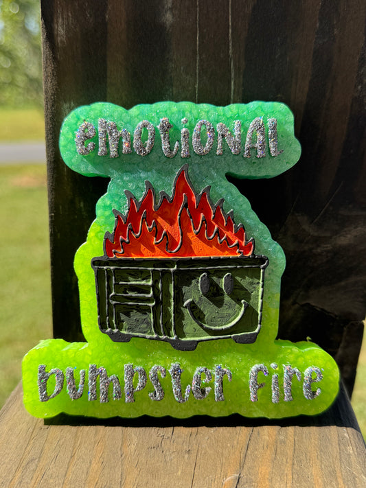 Emotional Dumpster Fire Car Freshie