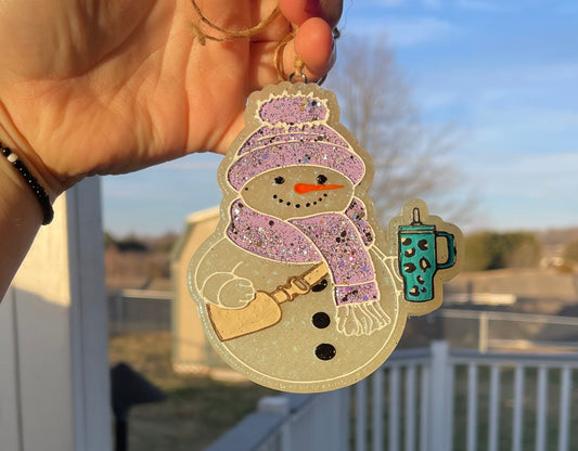 Boujee Snowman Car Freshie