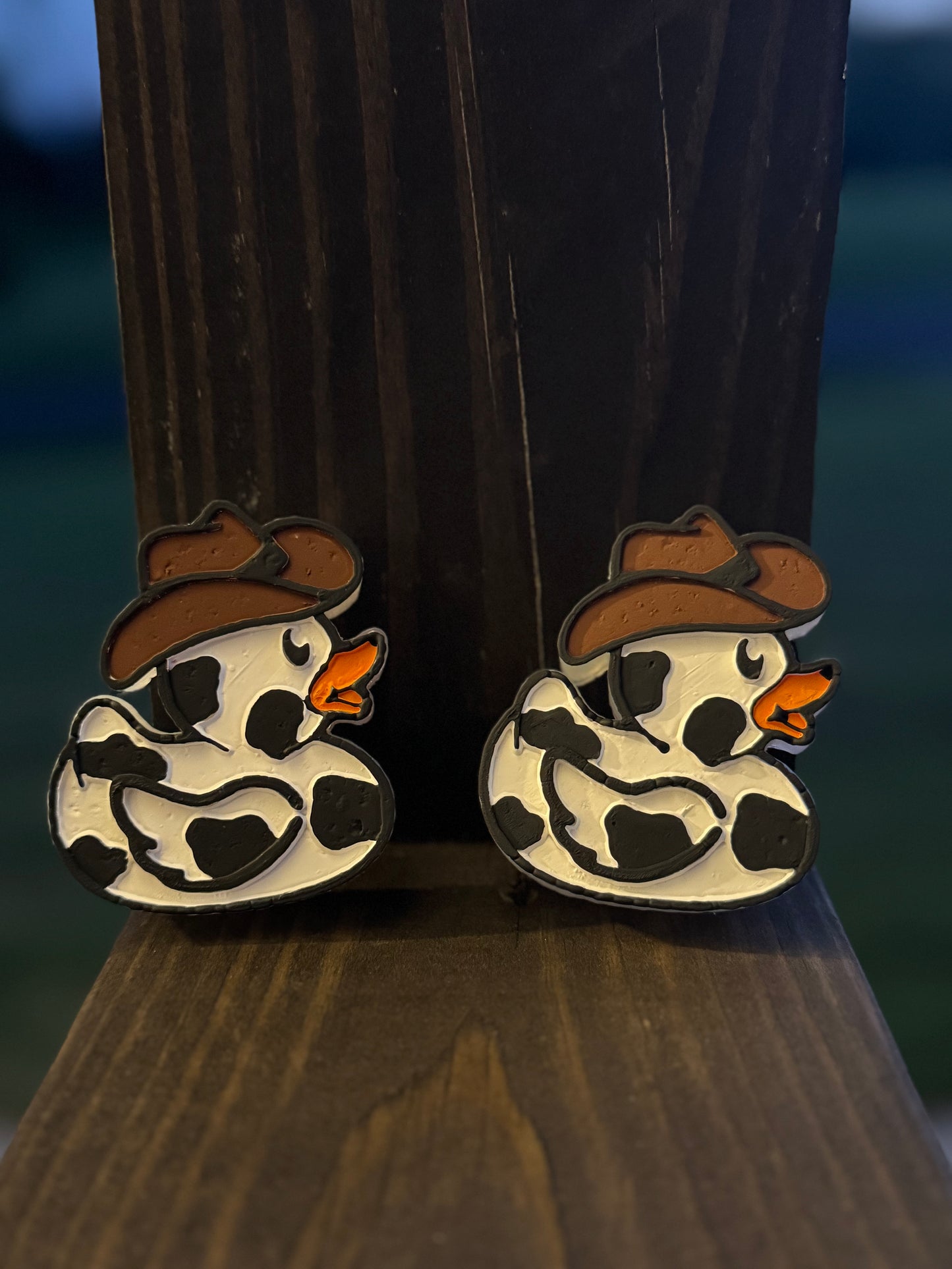 Cowboy Ducks Car Freshie Vent Clips