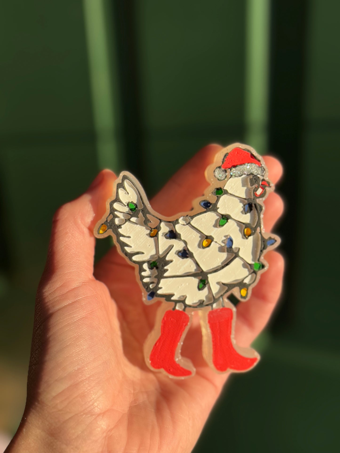 Christmas Chicken Car Freshie