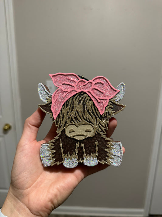 Full Highland Cow Car Freshie