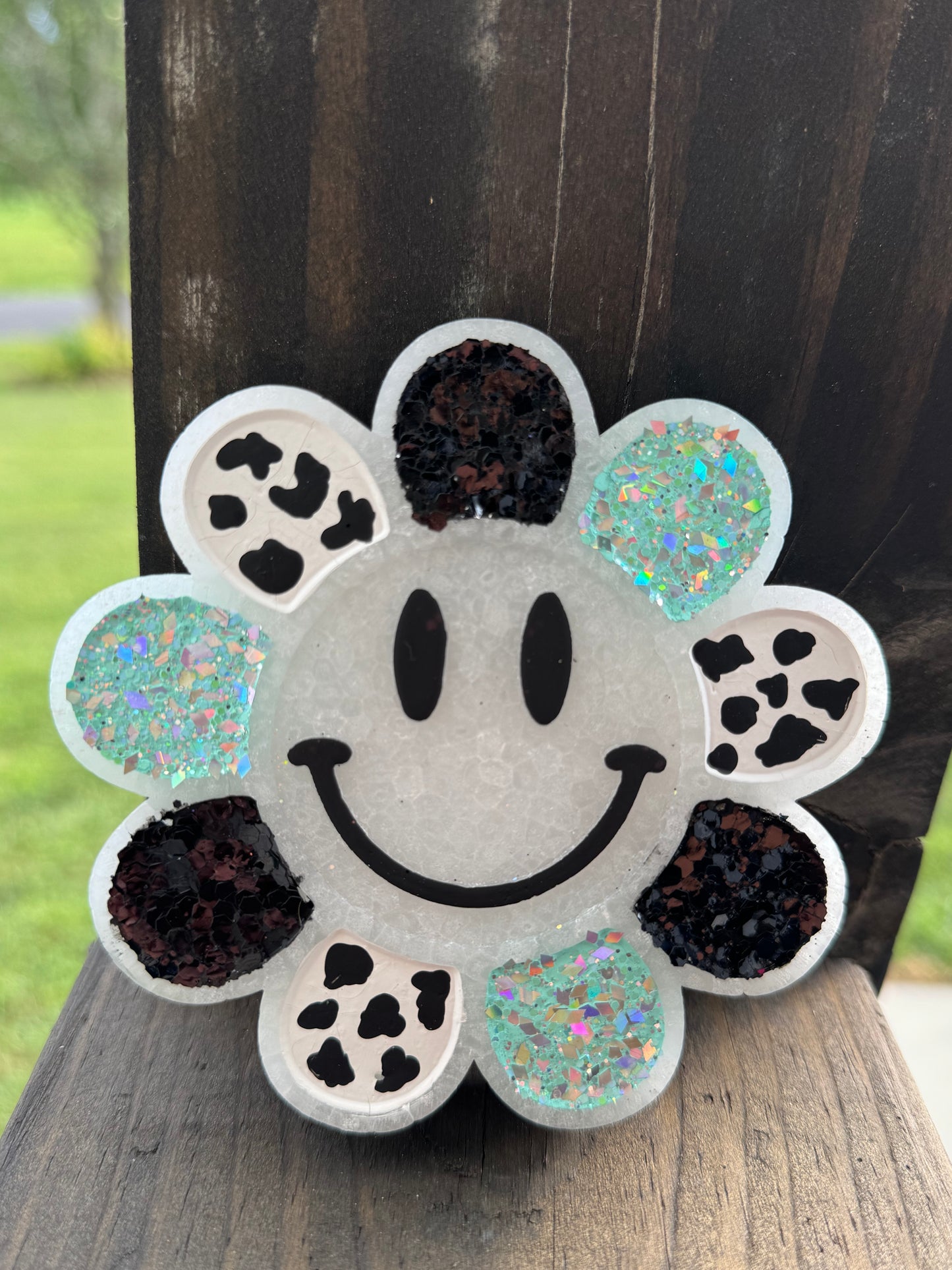 Smiley Flower Car Freshie