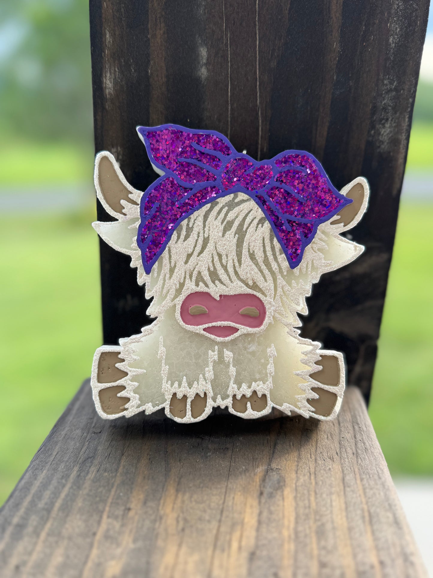 Full Highland Cow Car Freshie