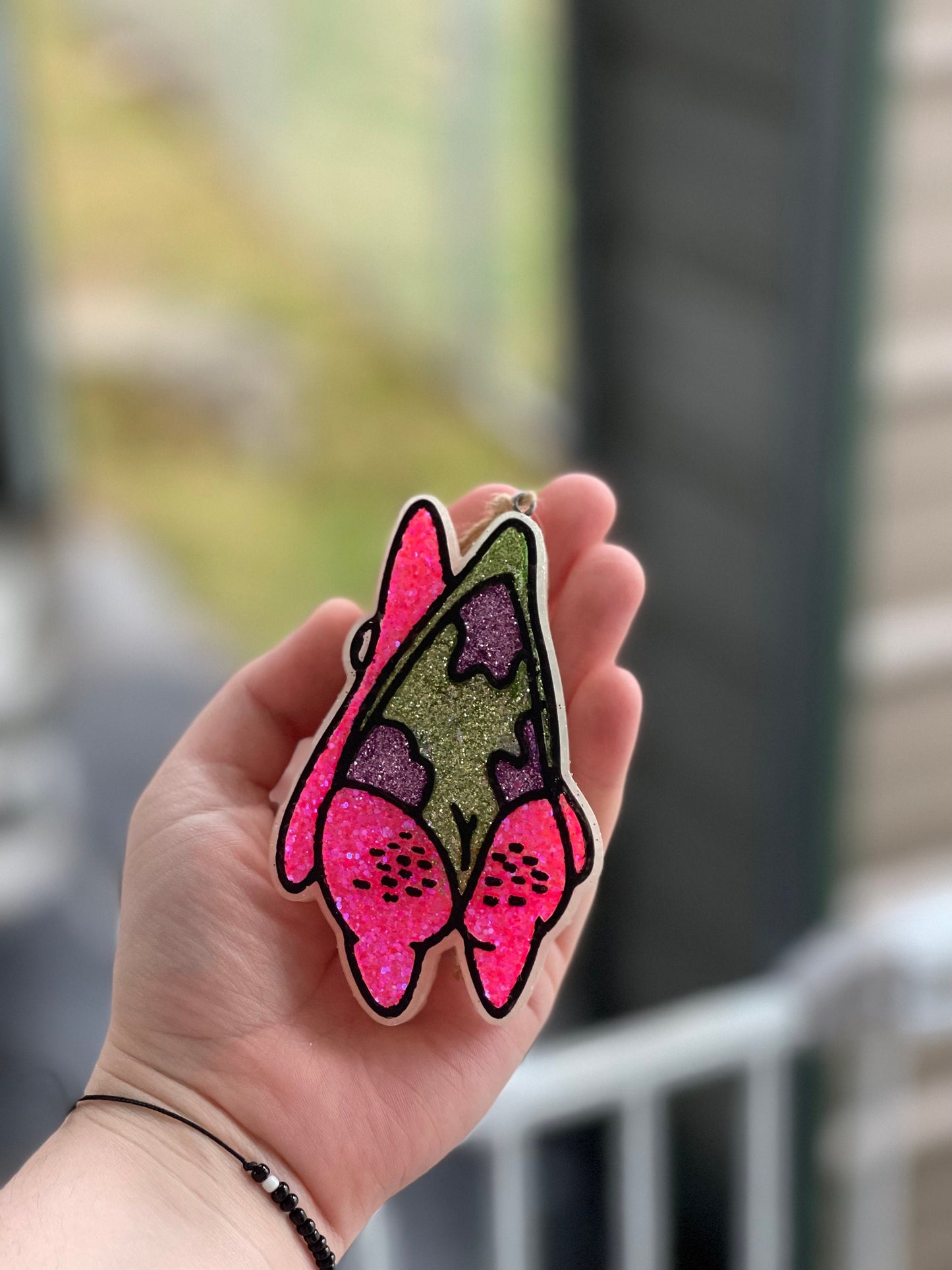 Pink Star Wedgie Car Freshie