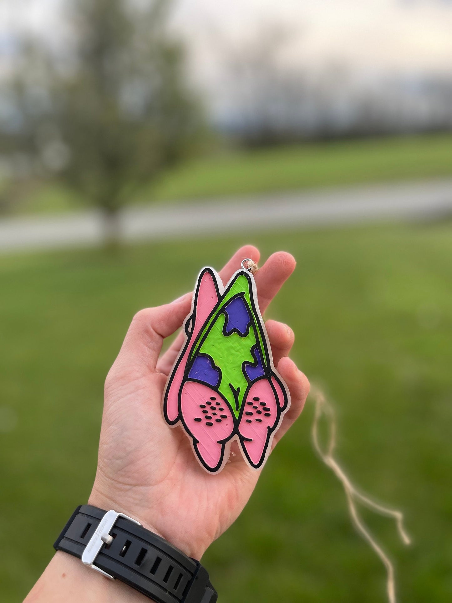 Pink Star Wedgie Car Freshie