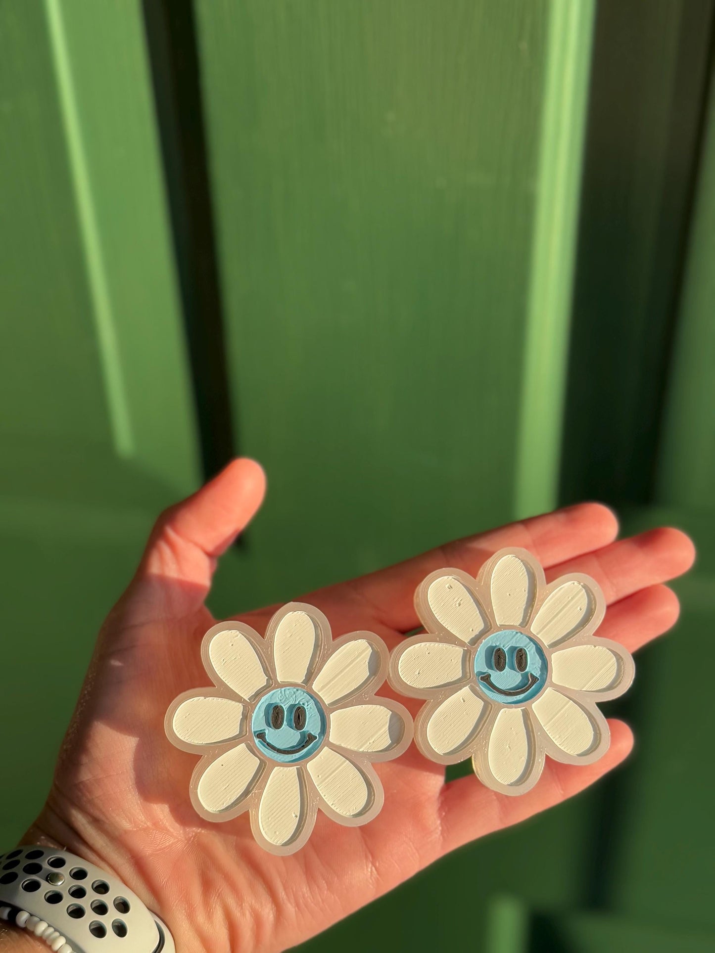 Daisy Smiley Car Freshie Vent Clips