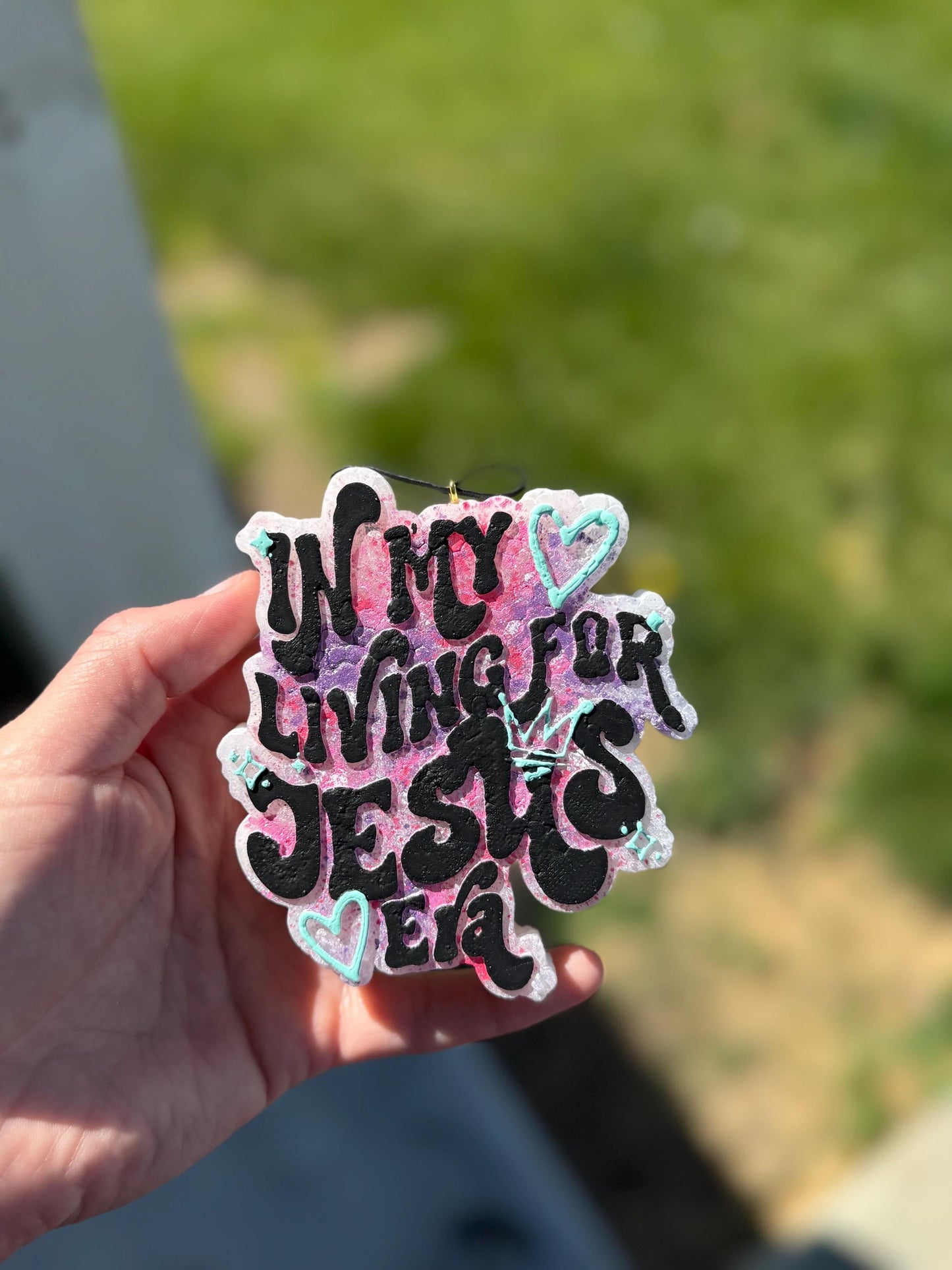 Living For Jesus Era Car Freshie