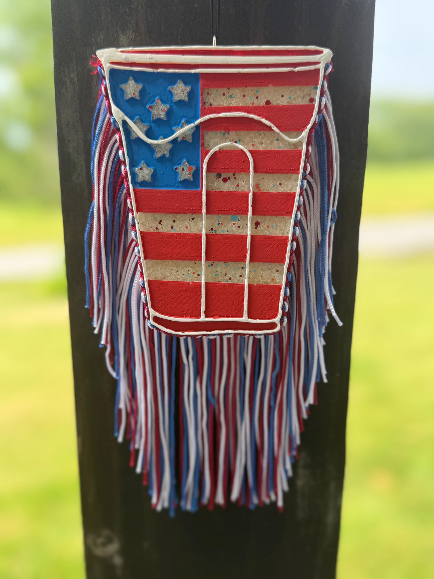 American Flag Solo Cup Car Freshie