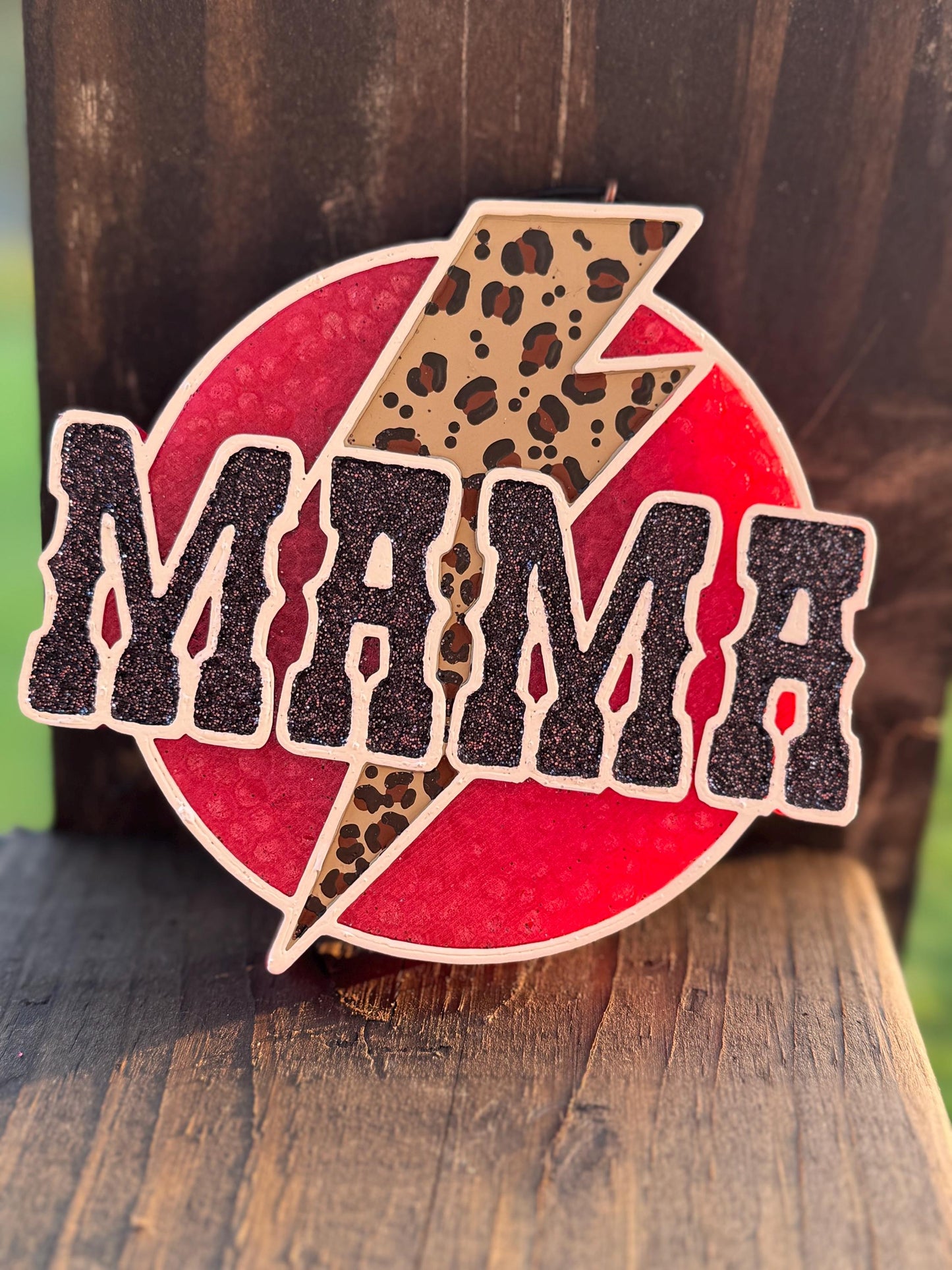 Mama Circle Lighting Bolt #2 Car Freshie