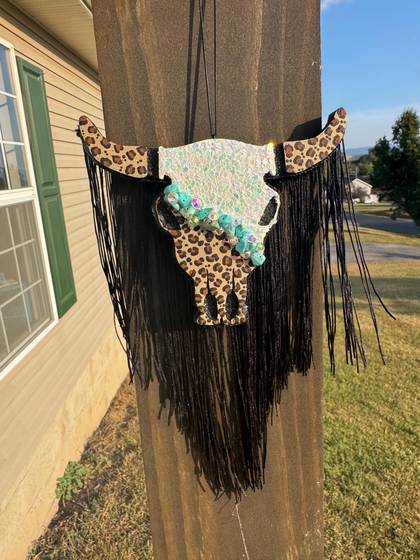 Bull Skull Car Freshie