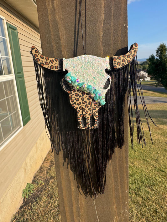 Bull Skull Car Freshie