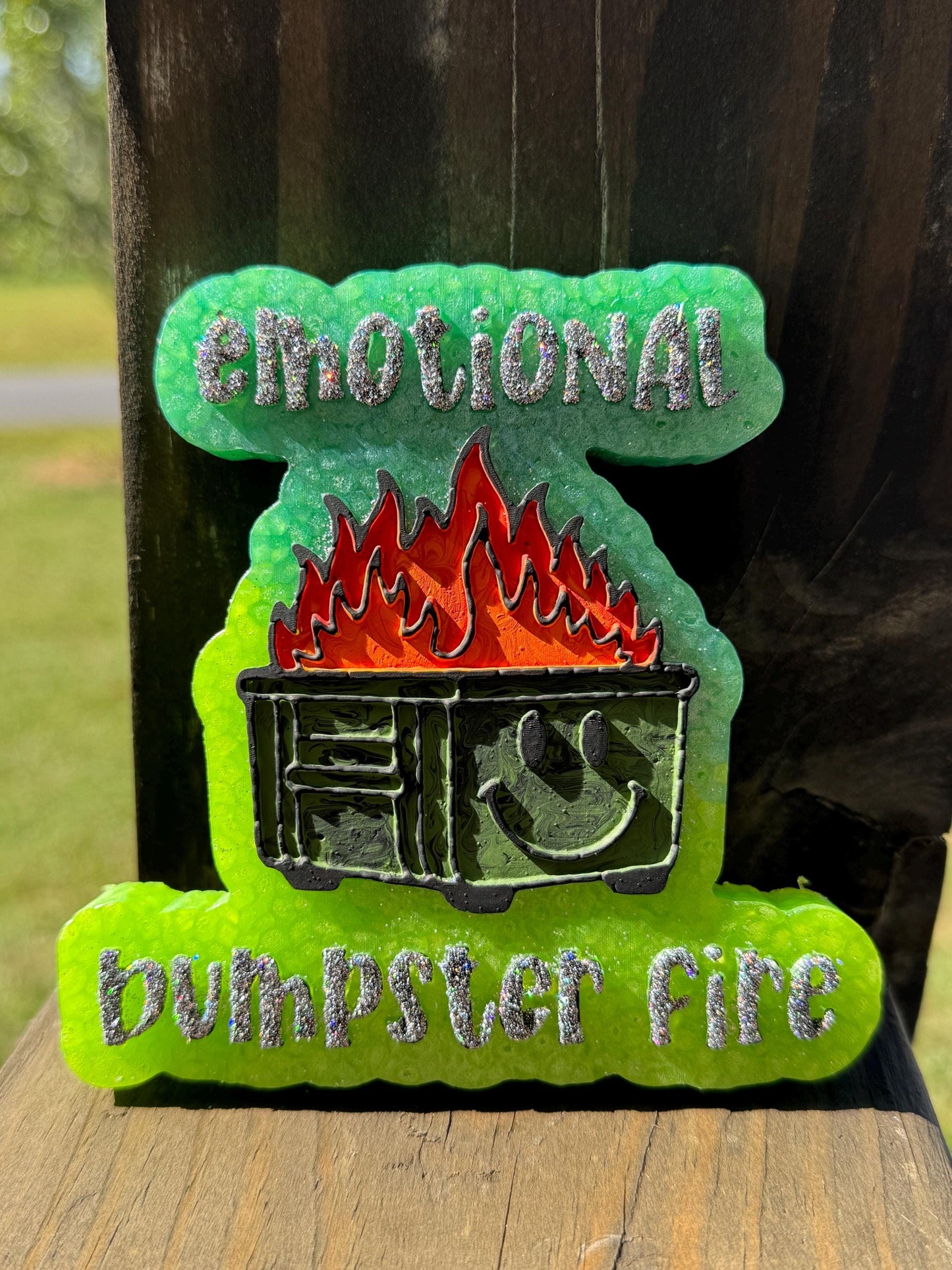 Emotional Dumpster Fire Car Freshie