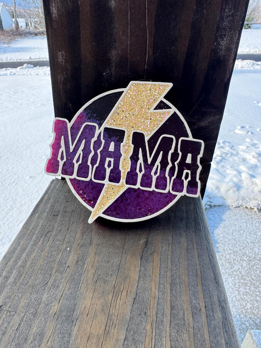 Mama Circle Lighting Bolt #2 Car Freshie