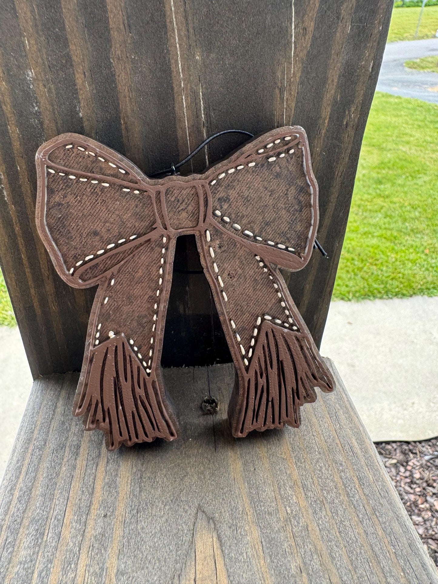 Fringe Bow Car Freshie