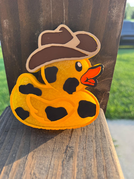 Cowboy Duck Car Freshie