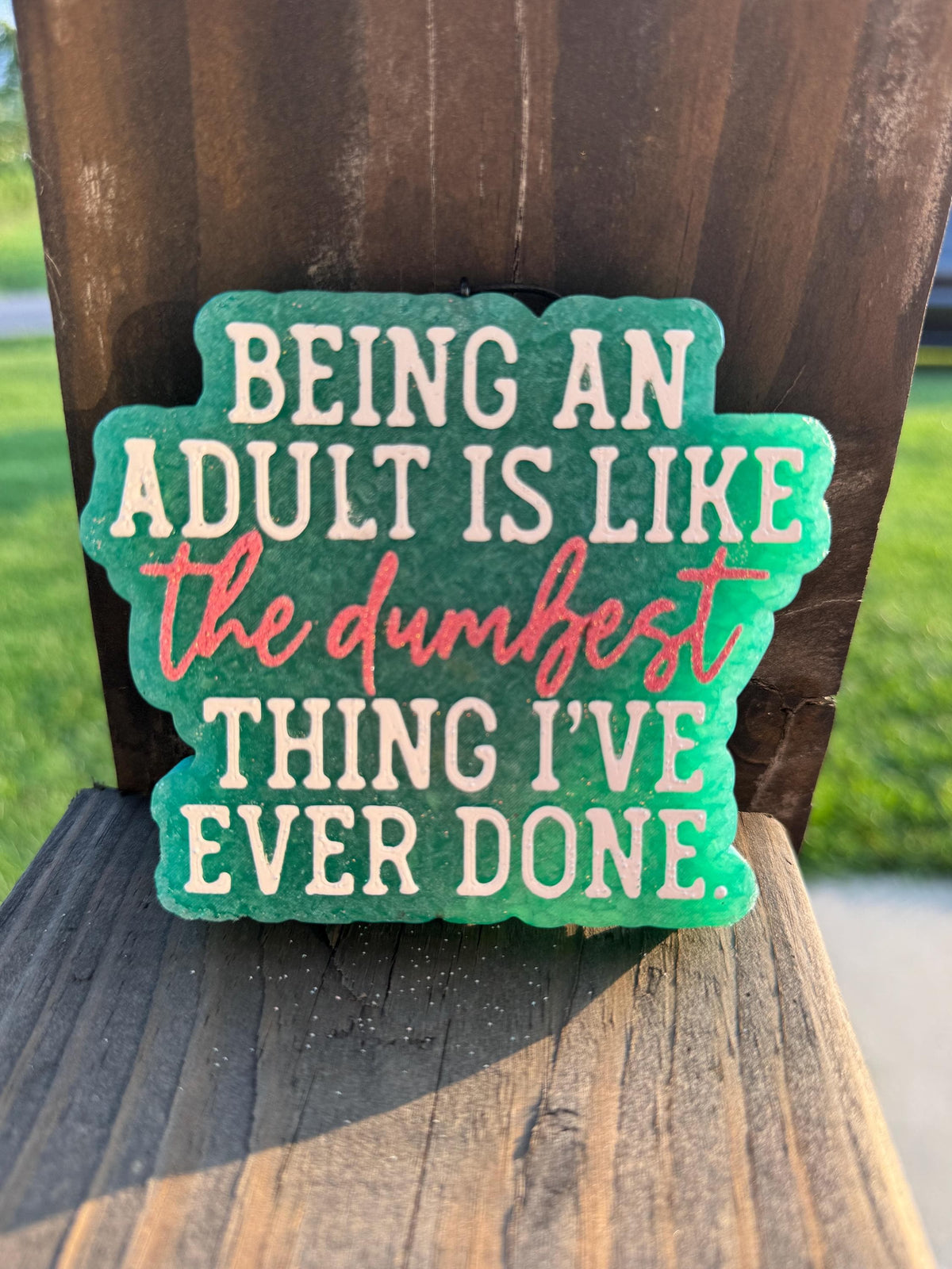 Being An Adult Car Freshie