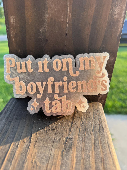Boyfriends Tab Car Freshie