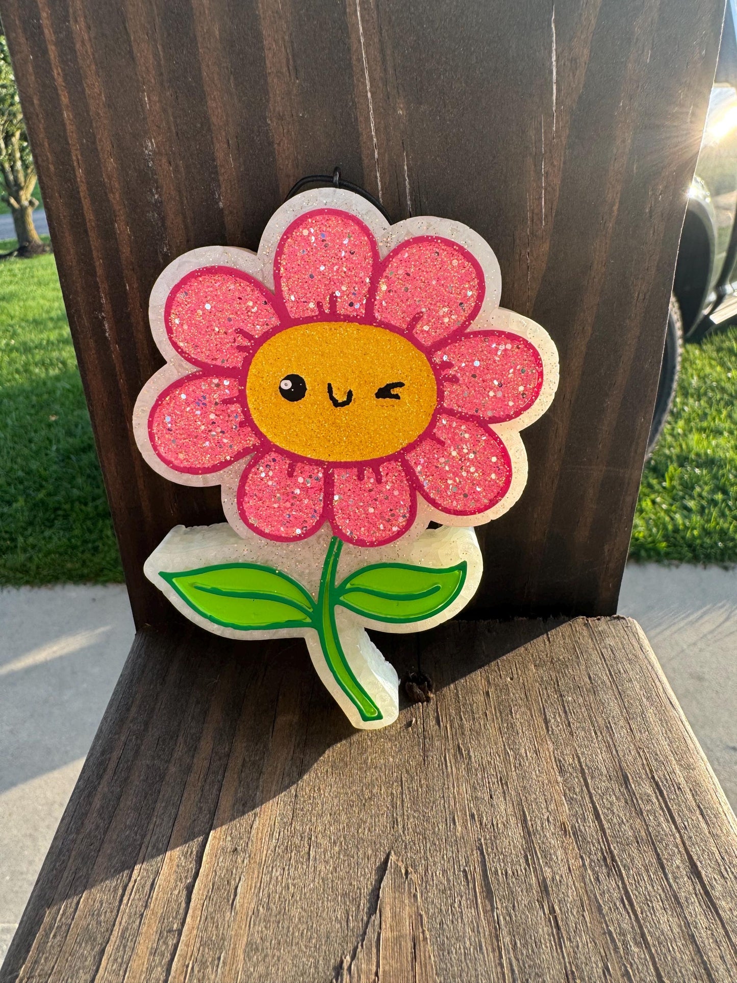 Winking Flower Car Freshie