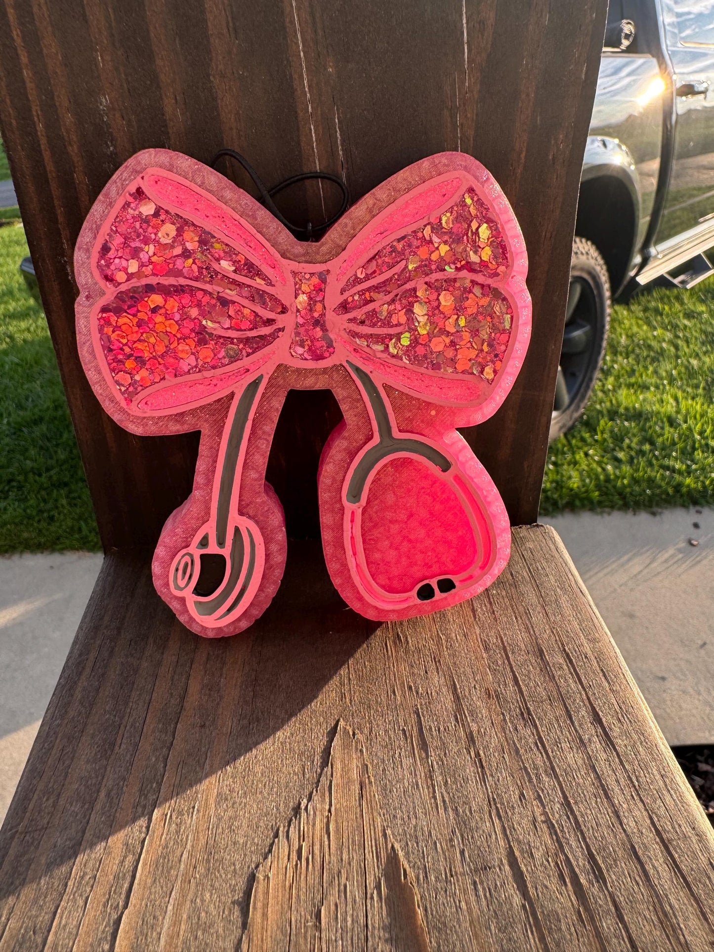 Bow Stethoscope Car Freshie