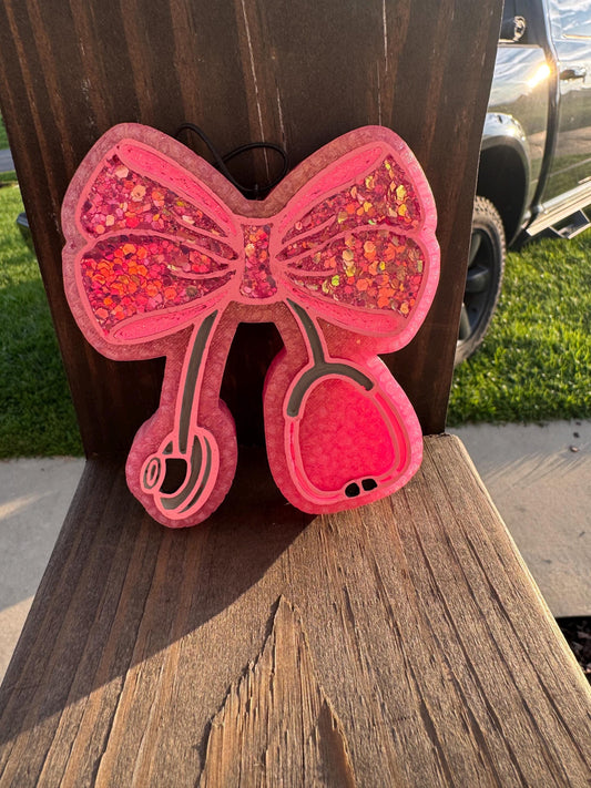 Bow Stethoscope Car Freshie