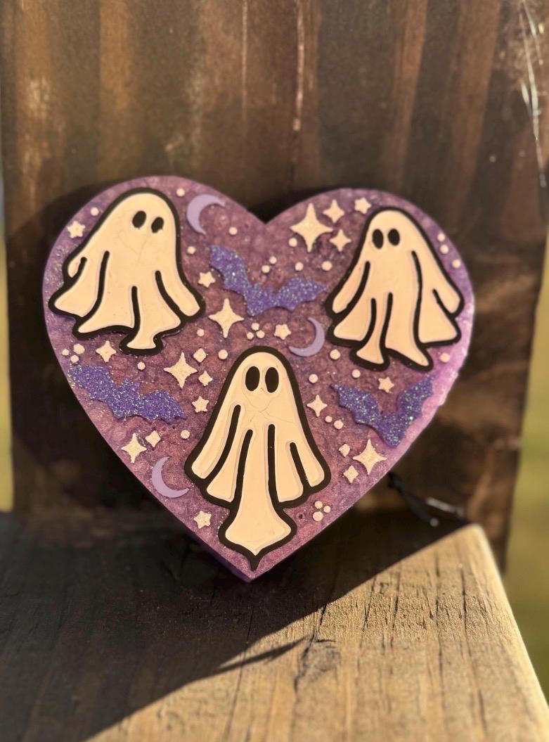 Ghost Heart Car Freshie