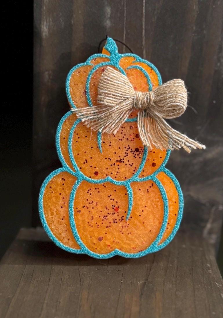 Stacked Pumpkins Car Freshie