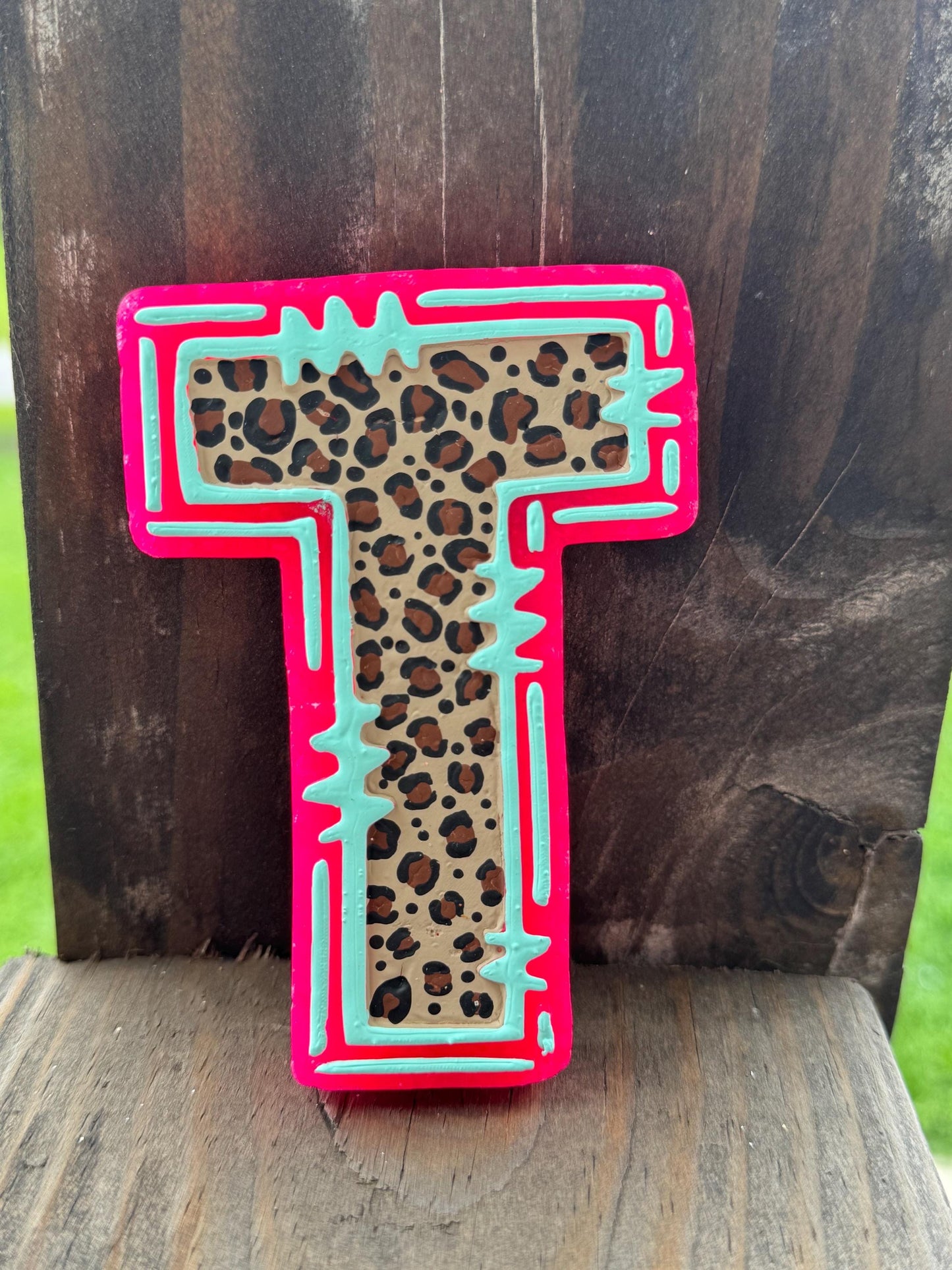 Cross Stitch Initial Car Freshie