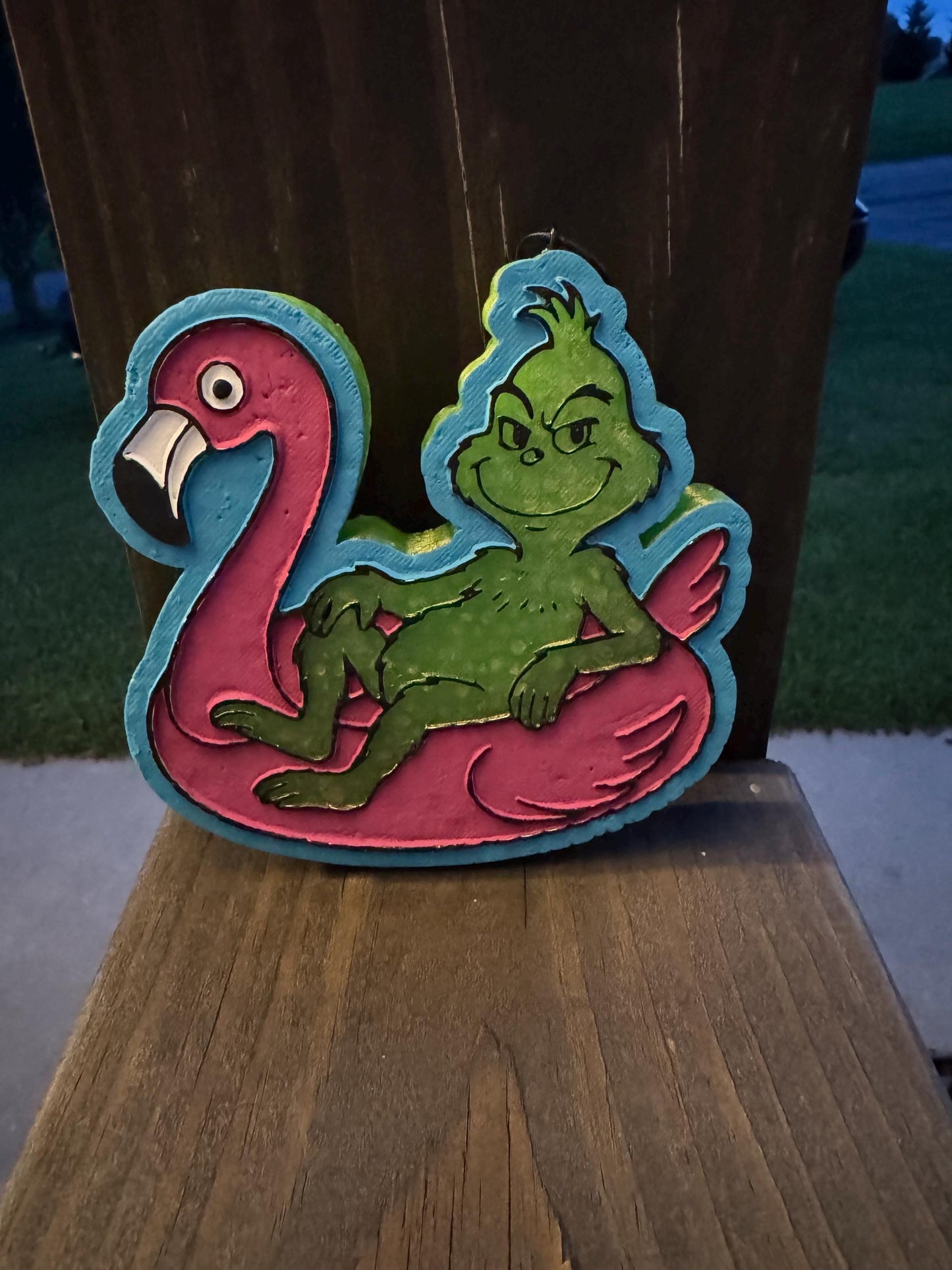 Grinch Floaty Car Freshie