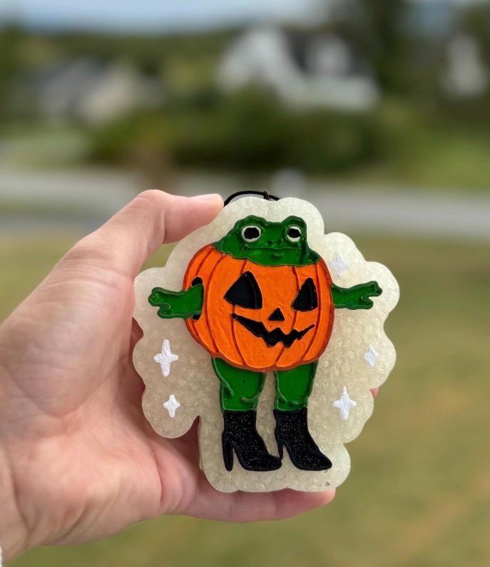 Pumpkin Toad Car Freshie